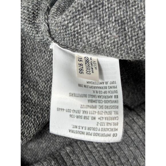 American Eagle Sweater Mens XL Gray V Neck Pullover Lightweight Casual Classic - Picture 4 of 8